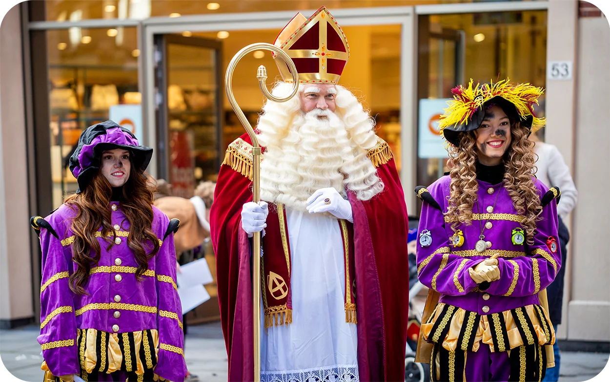 Bezoek van Sinterklaas