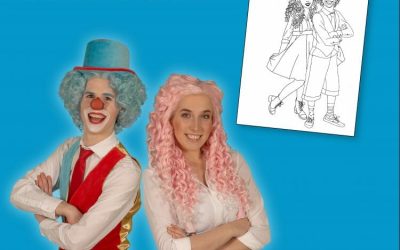Maak jij een mooie tekening voor Clown Flop & Juf Sas?!
